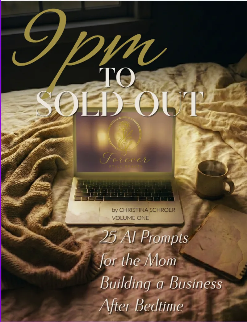 The 9pm to Sold-Out cover — a laptop glowing on a bed at night, by Christina Schroer.